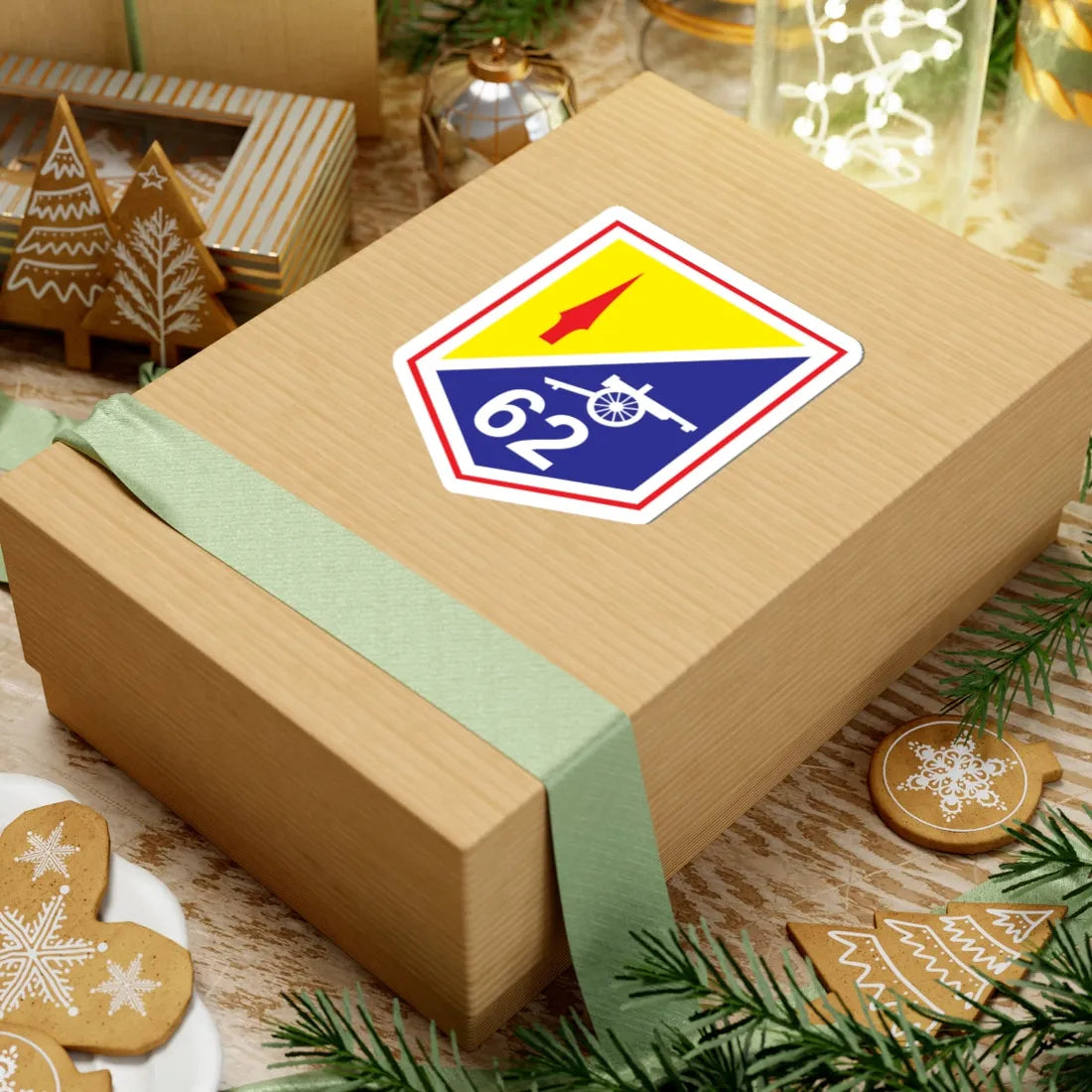 62 Reserve Artillery Regiment 2 Eastern Brigade (Ireland) (Coat of Arms) STICKER Vinyl Kiss-Cut Decal - The Sticker Space