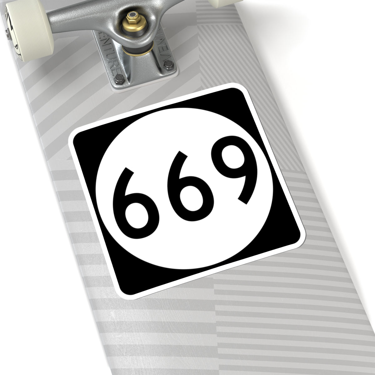 PR tertiary 669 (Puerto Rico) (Road Sign) STICKER Vinyl Kiss-Cut Decal