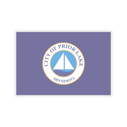 Flag of Prior Lake, Minnesota - STICKER Vinyl Kiss-Cut Decal