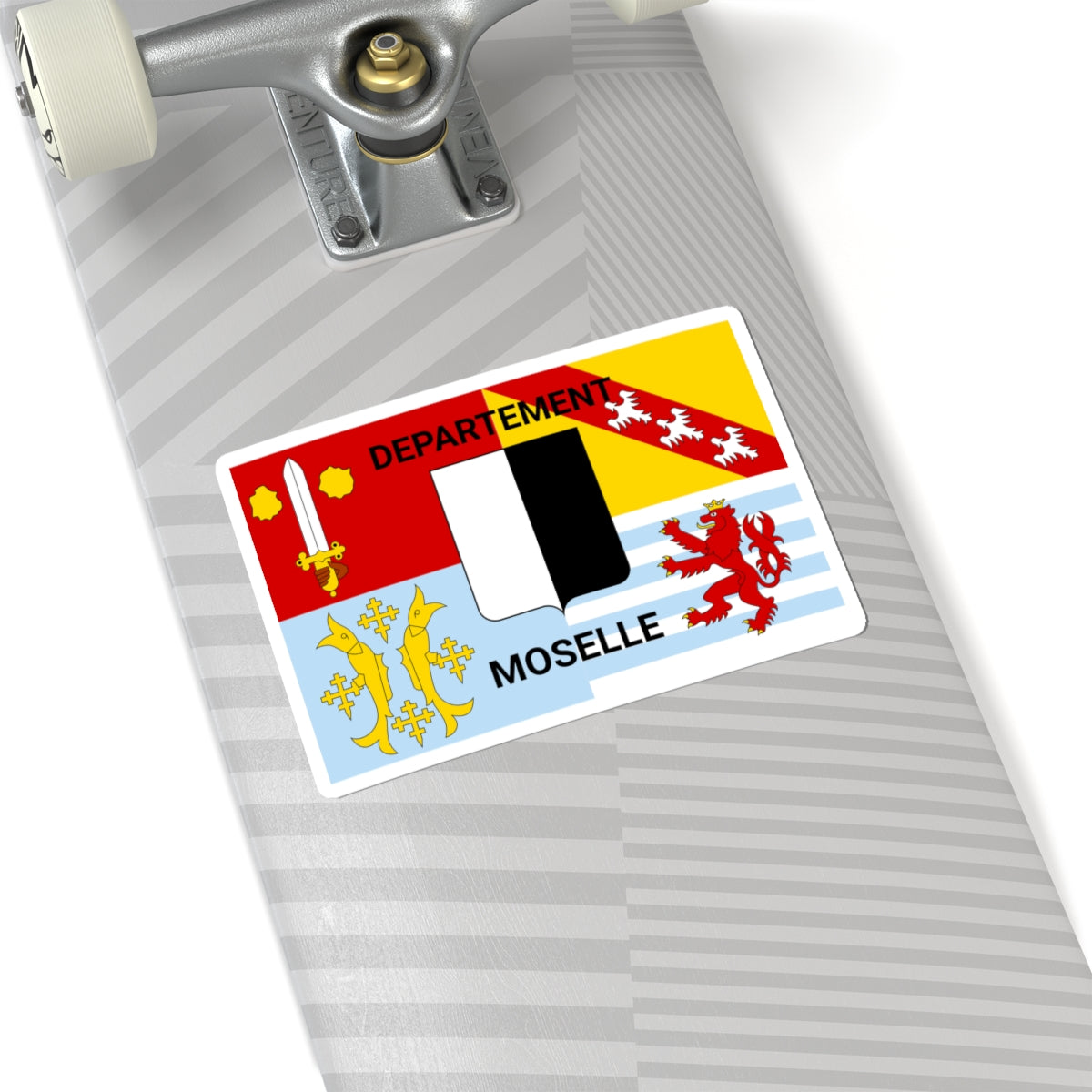 Flag of Moselle (France) STICKER Vinyl Kiss-Cut Decal
