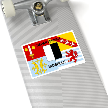 Flag of Moselle (France) STICKER Vinyl Kiss-Cut Decal