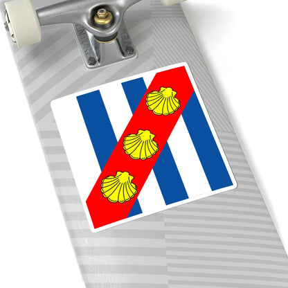 Fahne Vogtei Grandson (Switzerland) STICKER Vinyl Kiss-Cut Decal
