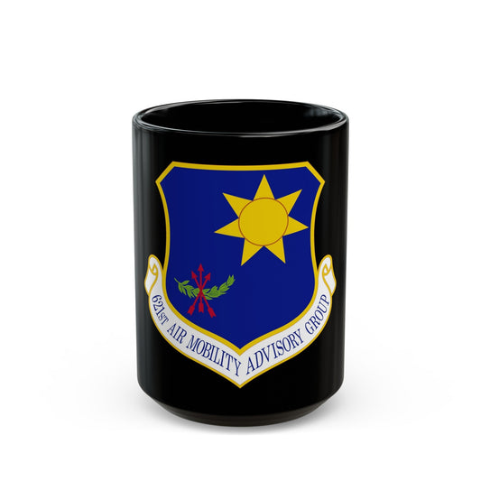 621 Air Mobility Advisory Group AMC (U.S. Air Force) Black Coffee Mug-15oz-The Sticker Space