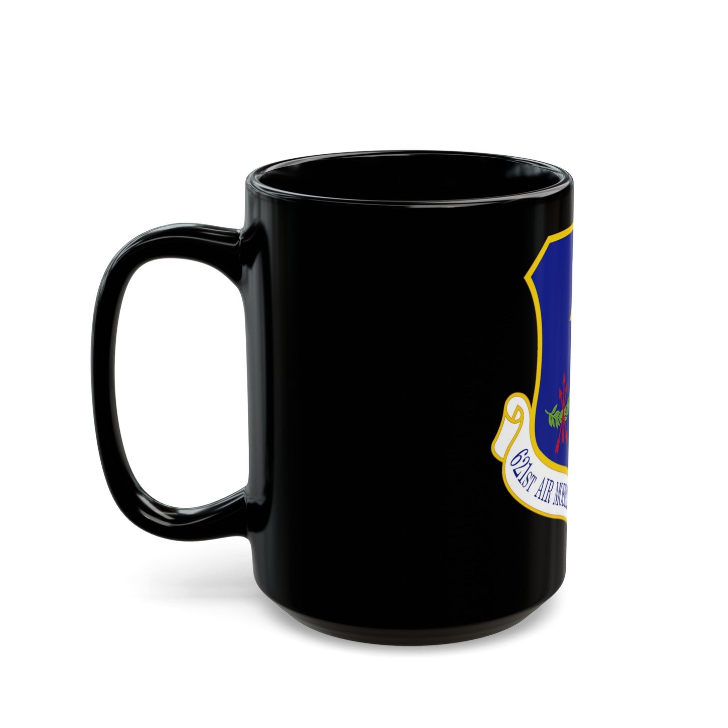 621 Air Mobility Advisory Group AMC (U.S. Air Force) Black Coffee Mug-The Sticker Space