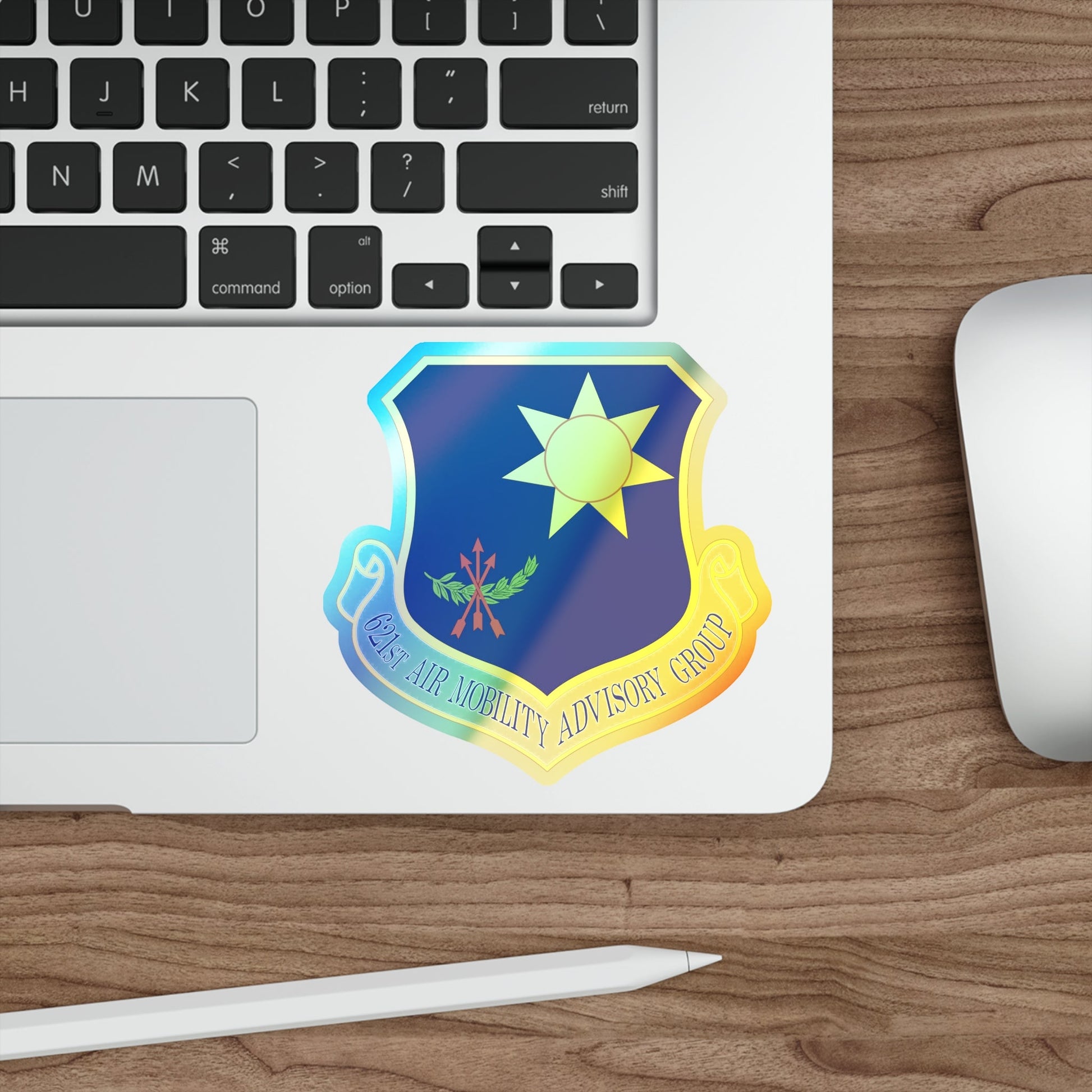 621 Air Mobility Advisory Group AMC (U.S. Air Force) Holographic STICKER Die-Cut Vinyl Decal-The Sticker Space