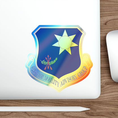 621 Air Mobility Advisory Group AMC (U.S. Air Force) Holographic STICKER Die-Cut Vinyl Decal-The Sticker Space