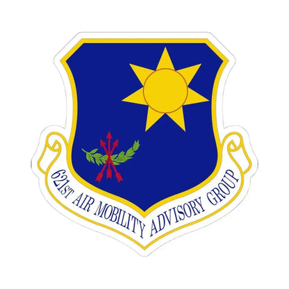 621 Air Mobility Advisory Group AMC (U.S. Air Force) STICKER Vinyl Kiss-Cut Decal 4 Inch White - The Sticker Space