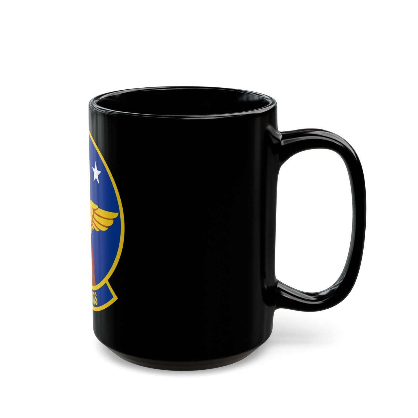 621 Air Mobility Operations Squadron AMC (U.S. Air Force) Black Coffee Mug-The Sticker Space