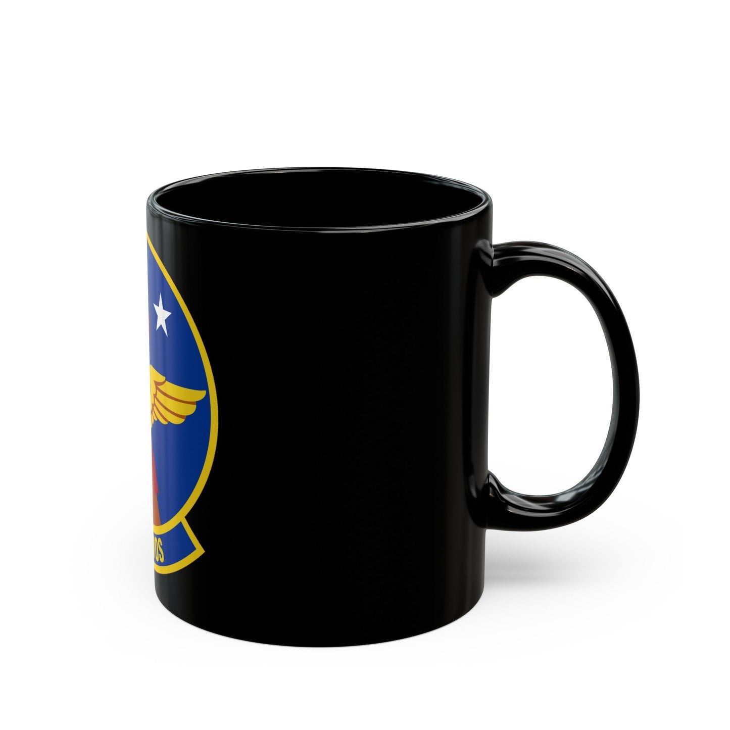 621 Air Mobility Operations Squadron AMC (U.S. Air Force) Black Coffee Mug-The Sticker Space