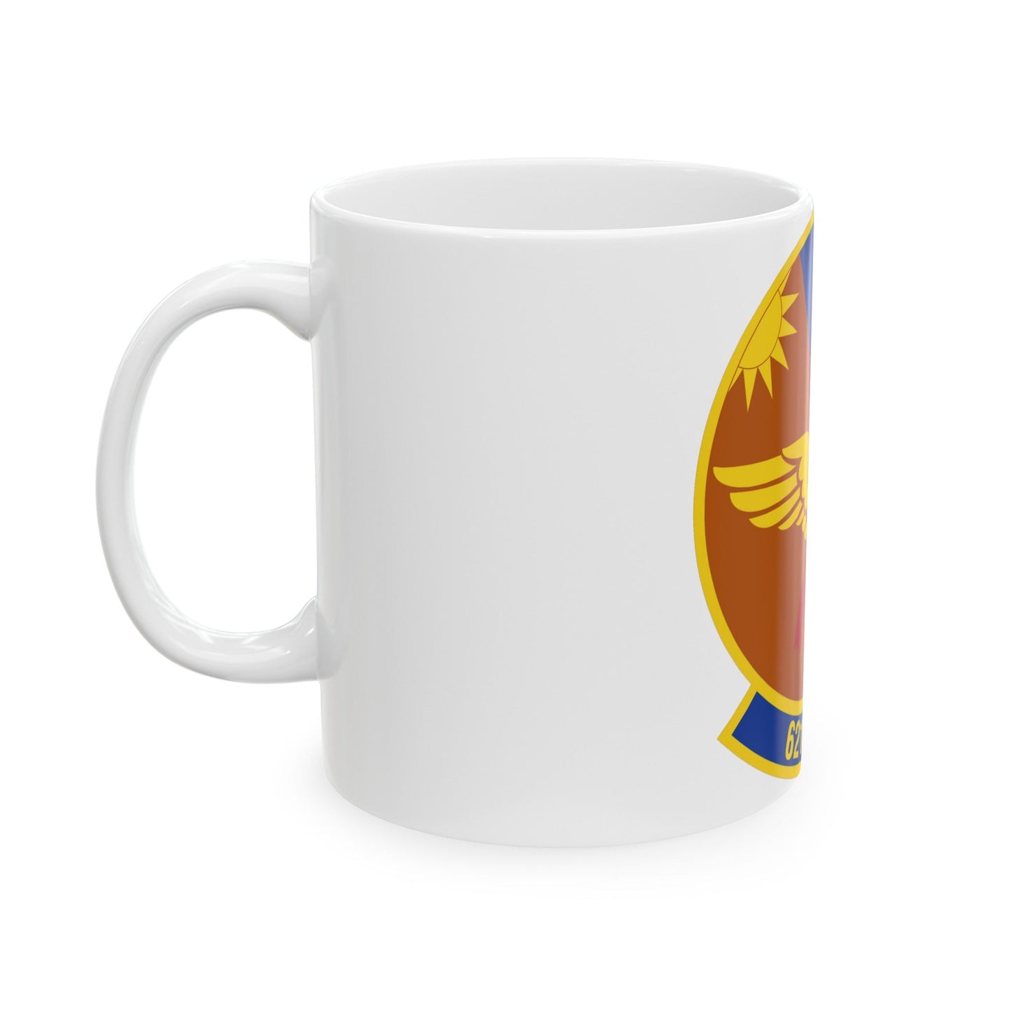 621 Air Mobility Operations Squadron AMC (U.S. Air Force) White Coffee Mug-The Sticker Space