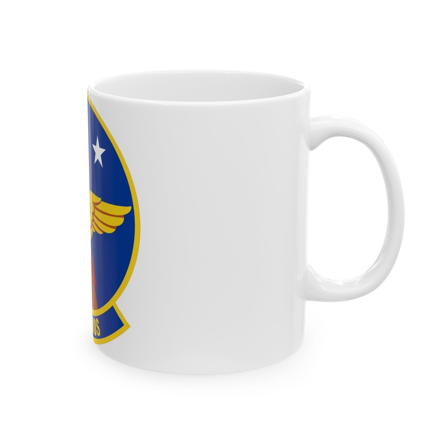 621 Air Mobility Operations Squadron AMC (U.S. Air Force) White Coffee Mug-The Sticker Space