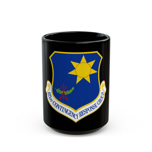 621 Contingency Response Group AMC (U.S. Air Force) Black Coffee Mug-15oz-The Sticker Space