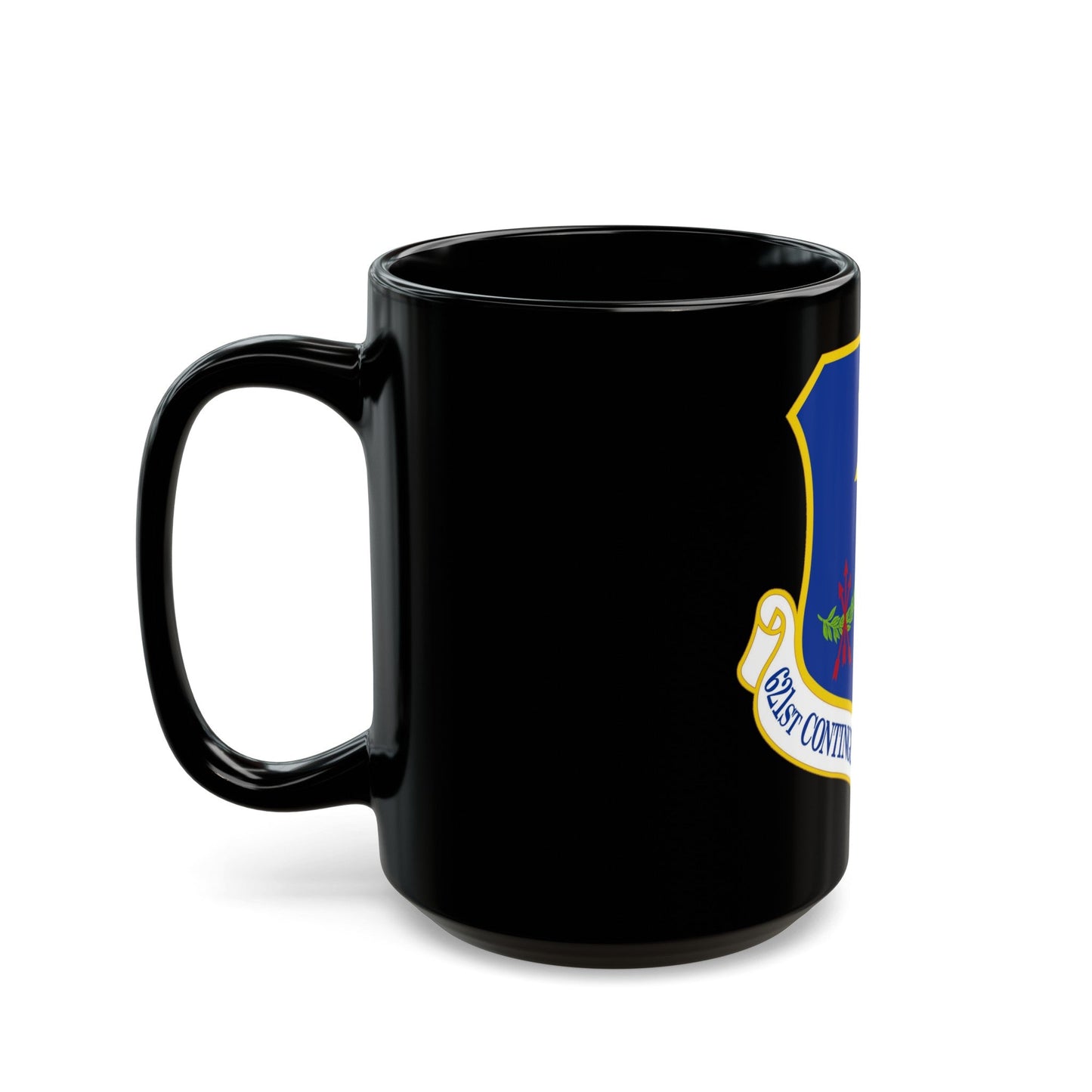 621 Contingency Response Group AMC (U.S. Air Force) Black Coffee Mug-The Sticker Space