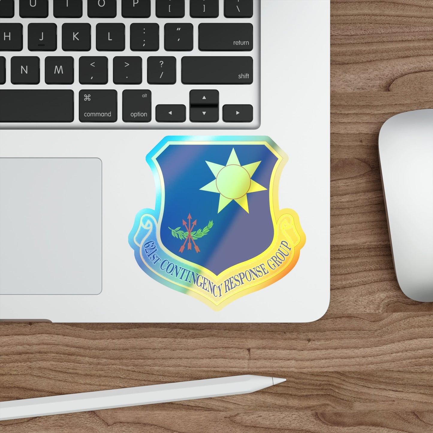 621 Contingency Response Group AMC (U.S. Air Force) Holographic STICKER Die-Cut Vinyl Decal-The Sticker Space