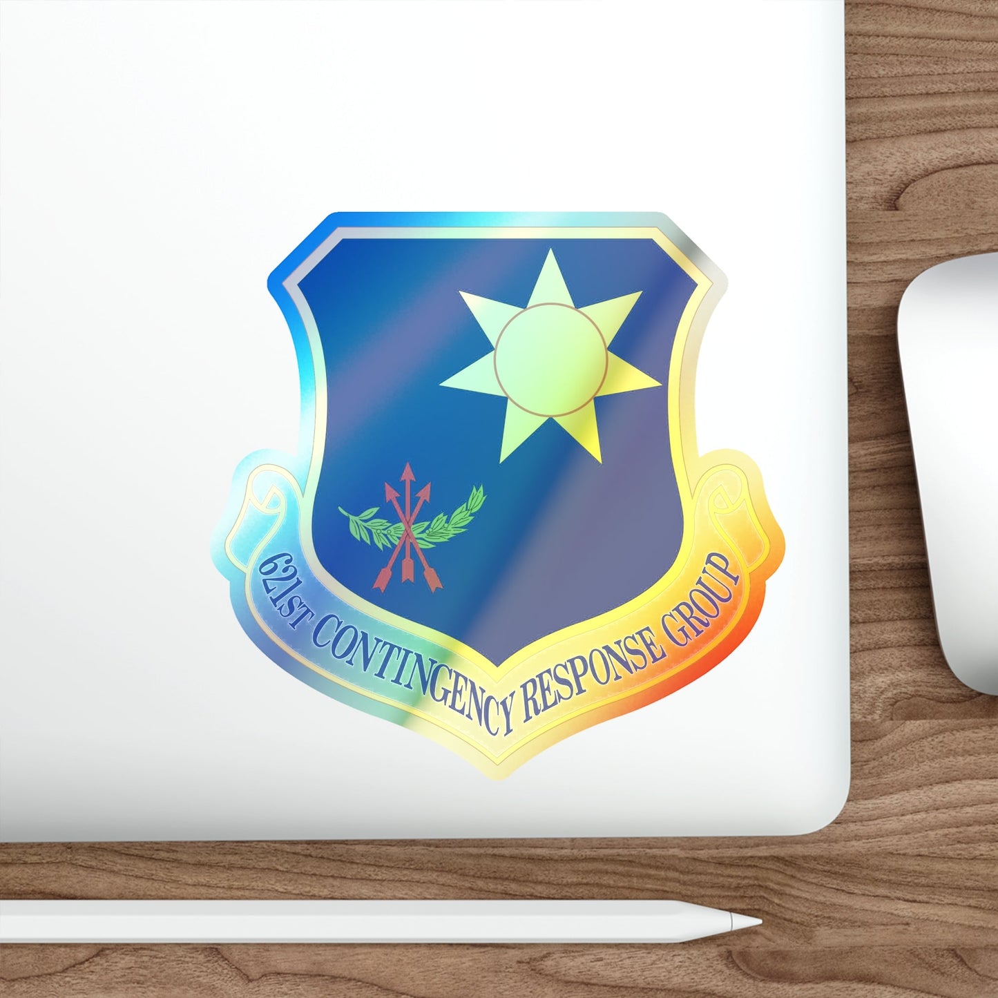 621 Contingency Response Group AMC (U.S. Air Force) Holographic STICKER Die-Cut Vinyl Decal-The Sticker Space