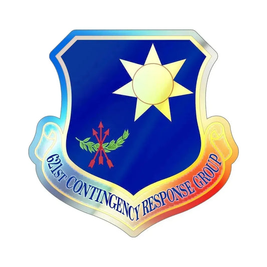 621 Contingency Response Group AMC (U.S. Air Force) Holographic STICKER Die-Cut Vinyl Decal 6 Inch Holographic - The Sticker Space