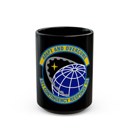 621 Contingency Response Squadron AMC (U.S. Air Force) Black Coffee Mug-15oz-The Sticker Space