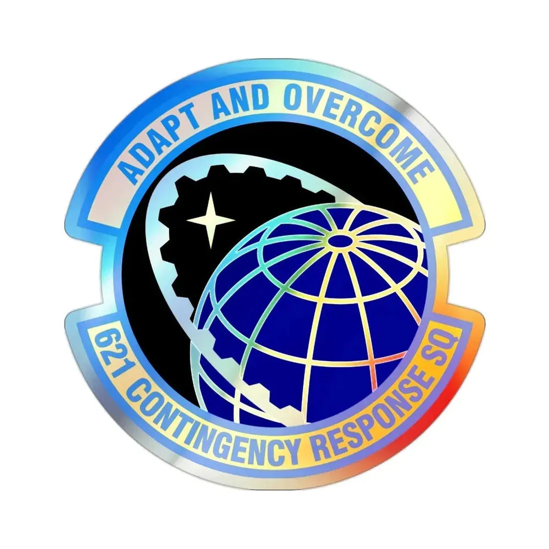 621 Contingency Response Squadron AMC (U.S. Air Force) Holographic STICKER Die-Cut Vinyl Decal - The Sticker Space