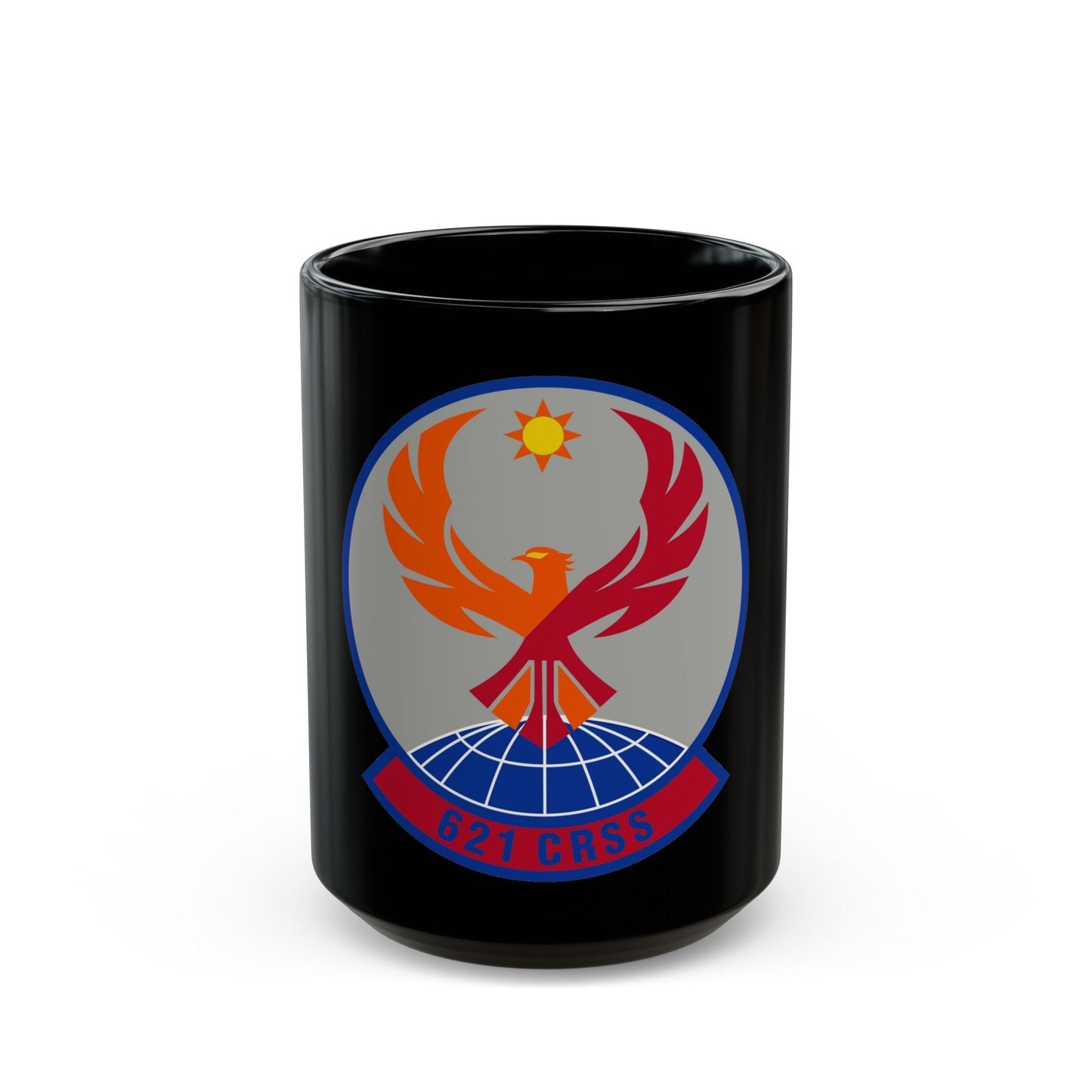 621 Contingency Response Support Sq AMC (U.S. Air Force) Black Coffee Mug-15oz-The Sticker Space