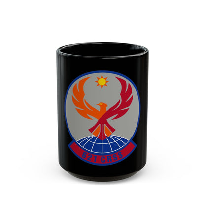 621 Contingency Response Support Sq AMC (U.S. Air Force) Black Coffee Mug-15oz-The Sticker Space