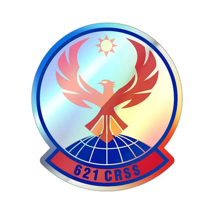 621 Contingency Response Support Sq AMC (U.S. Air Force) Holographic STICKER Die-Cut Vinyl Decal - The Sticker Space