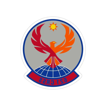 621 Contingency Response Support Sq AMC (U.S. Air Force) REVERSE PRINT Transparent Die-Cut STICKER - The Sticker Space