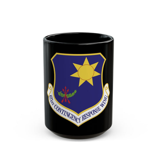 621 Contingency Response Wing AMC (U.S. Air Force) Black Coffee Mug-15oz-The Sticker Space