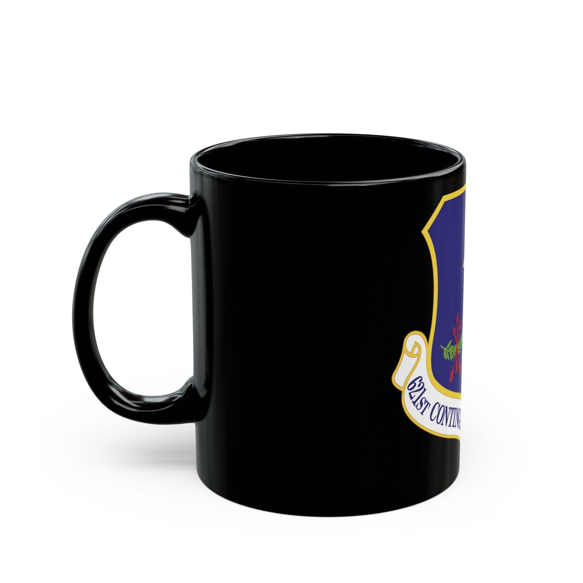 621 Contingency Response Wing AMC (U.S. Air Force) Black Coffee Mug-The Sticker Space