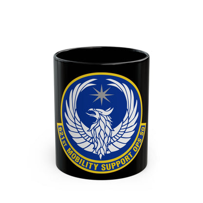 621 Mobility Support Operations Squadron AMC (U.S. Air Force) Black Coffee Mug-11oz-The Sticker Space