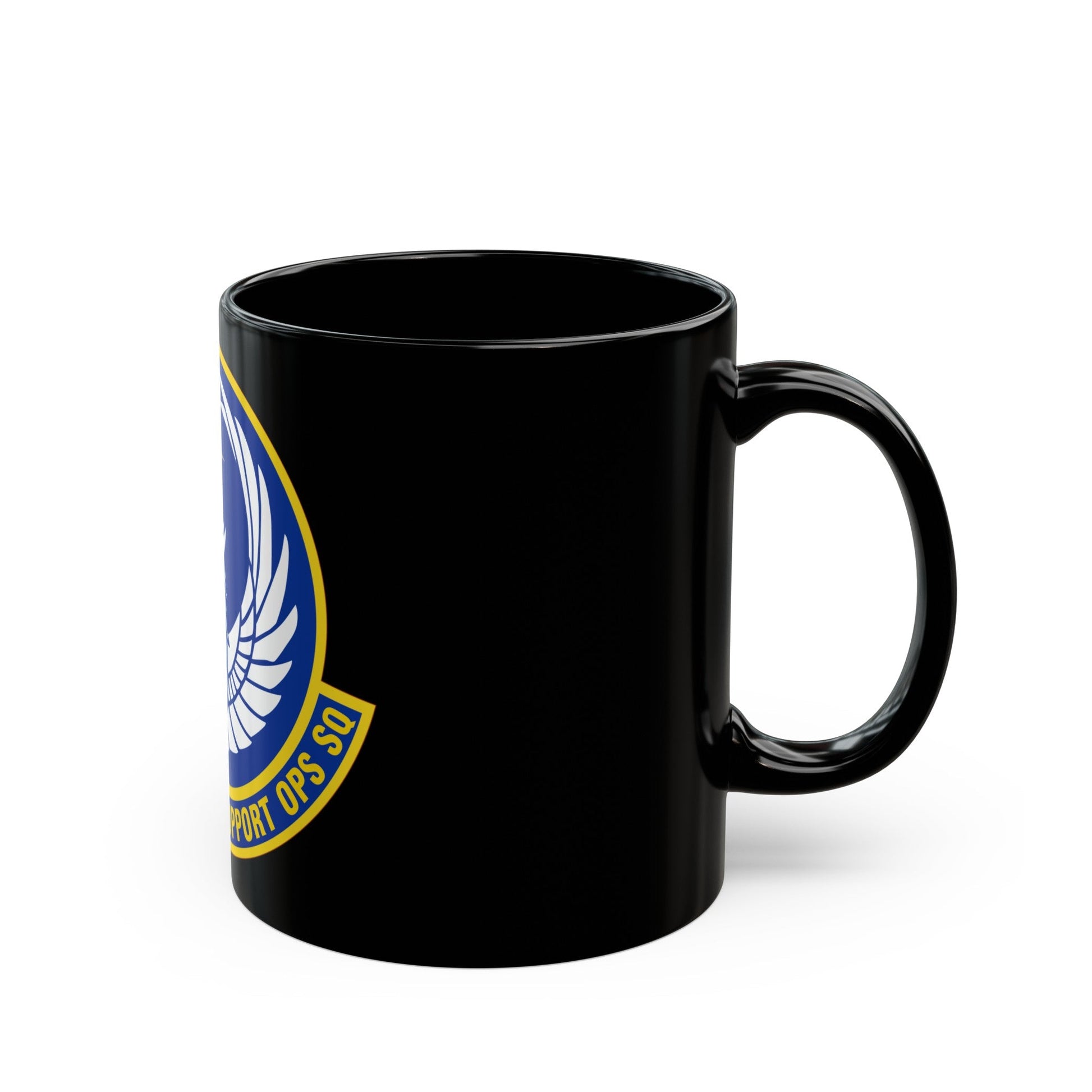 621 Mobility Support Operations Squadron AMC (U.S. Air Force) Black Coffee Mug-The Sticker Space