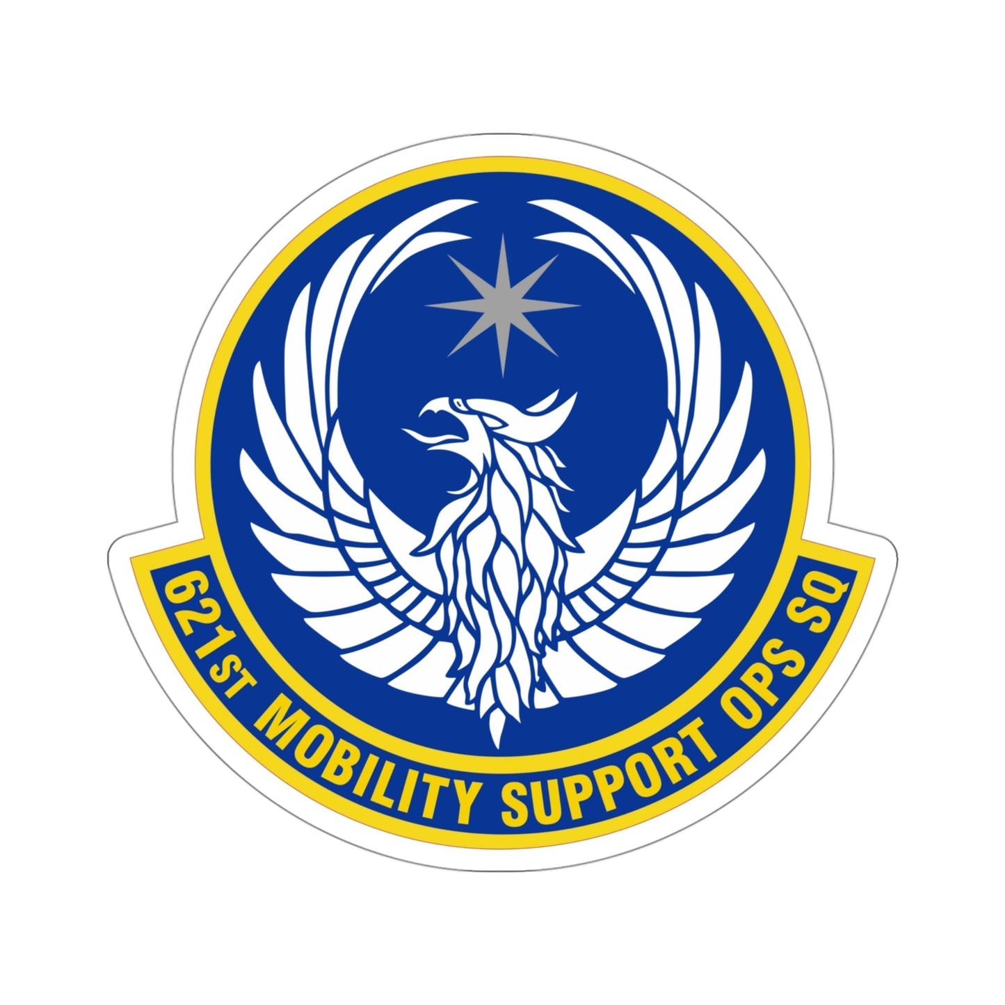 621 Mobility Support Operations Squadron AMC (U.S. Air Force) STICKER Vinyl Die-Cut Decal-4 Inch-The Sticker Space