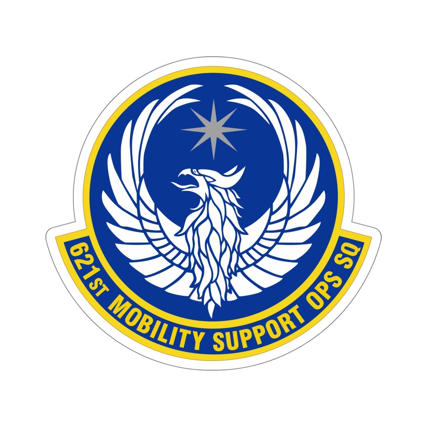 621 Mobility Support Operations Squadron AMC (U.S. Air Force) STICKER Vinyl Die-Cut Decal-5 Inch-The Sticker Space