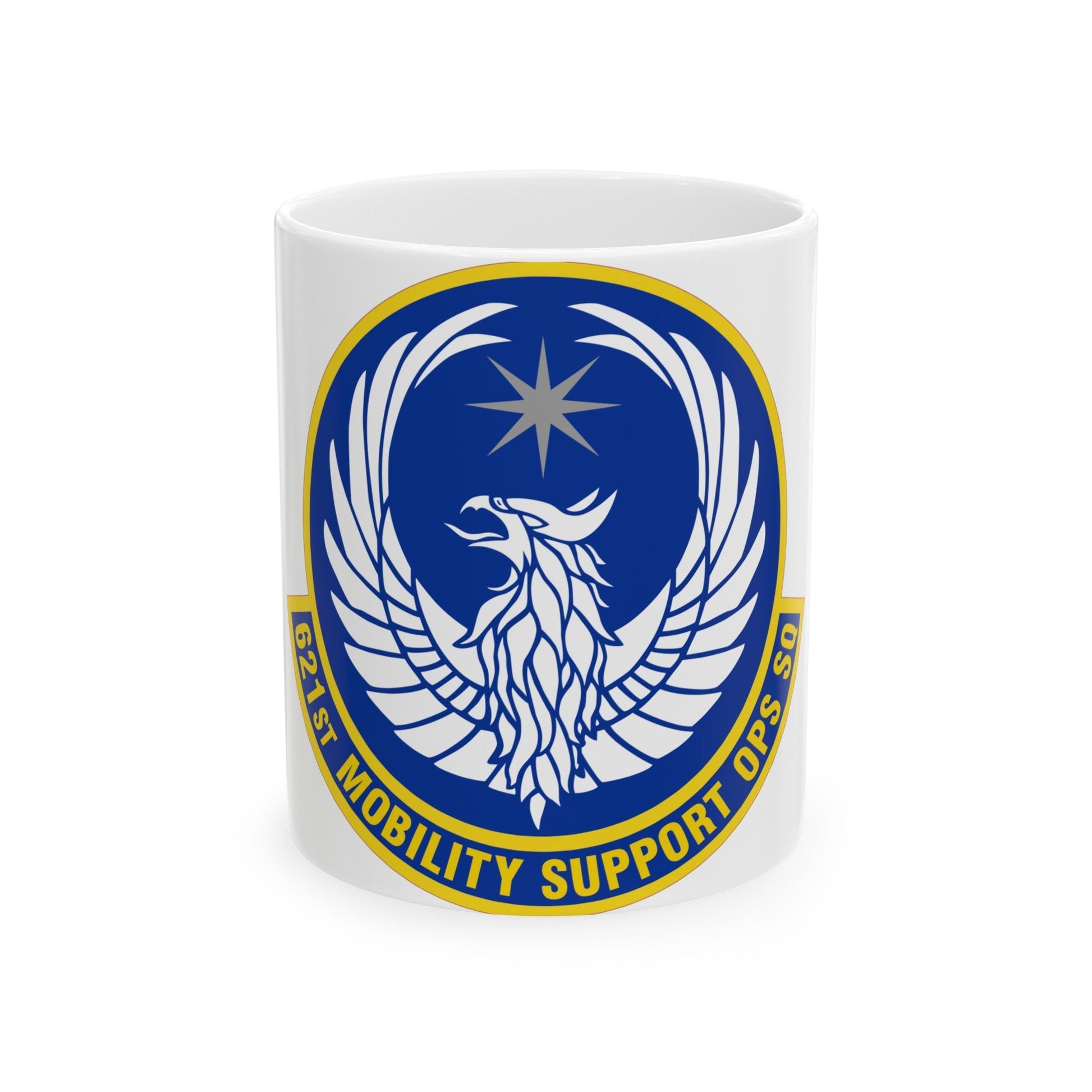 621 Mobility Support Operations Squadron AMC (U.S. Air Force) White Coffee Mug-11oz-The Sticker Space