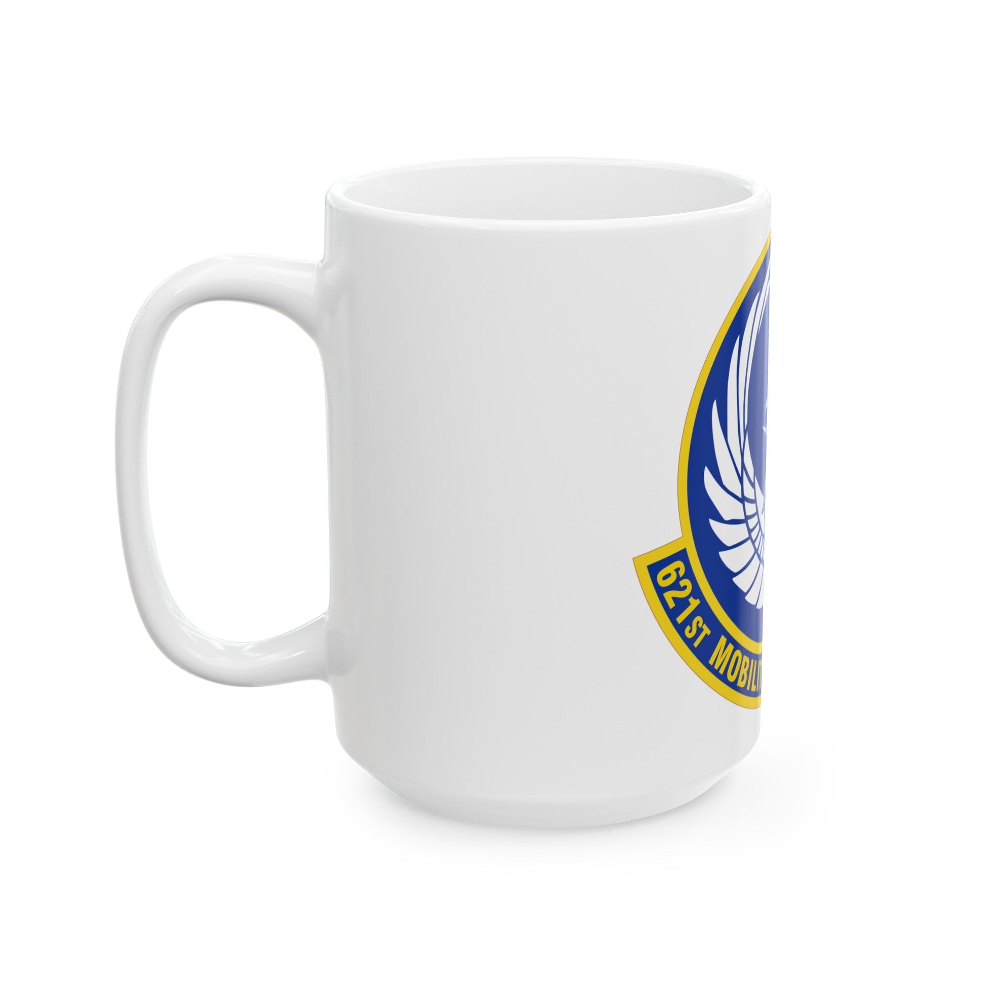 621 Mobility Support Operations Squadron AMC (U.S. Air Force) White Coffee Mug-The Sticker Space