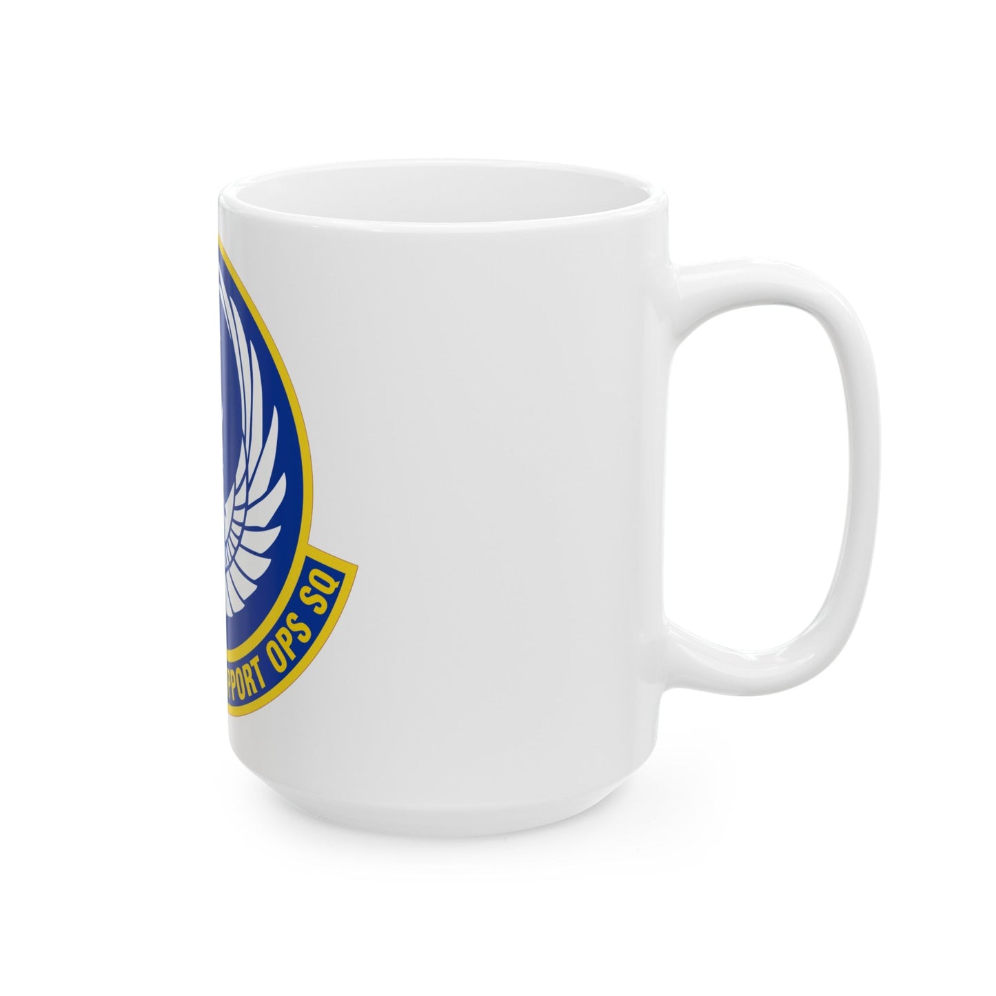 621 Mobility Support Operations Squadron AMC (U.S. Air Force) White Coffee Mug-The Sticker Space