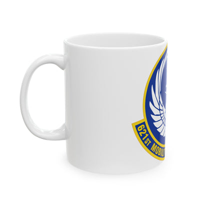 621 Mobility Support Operations Squadron AMC (U.S. Air Force) White Coffee Mug-The Sticker Space