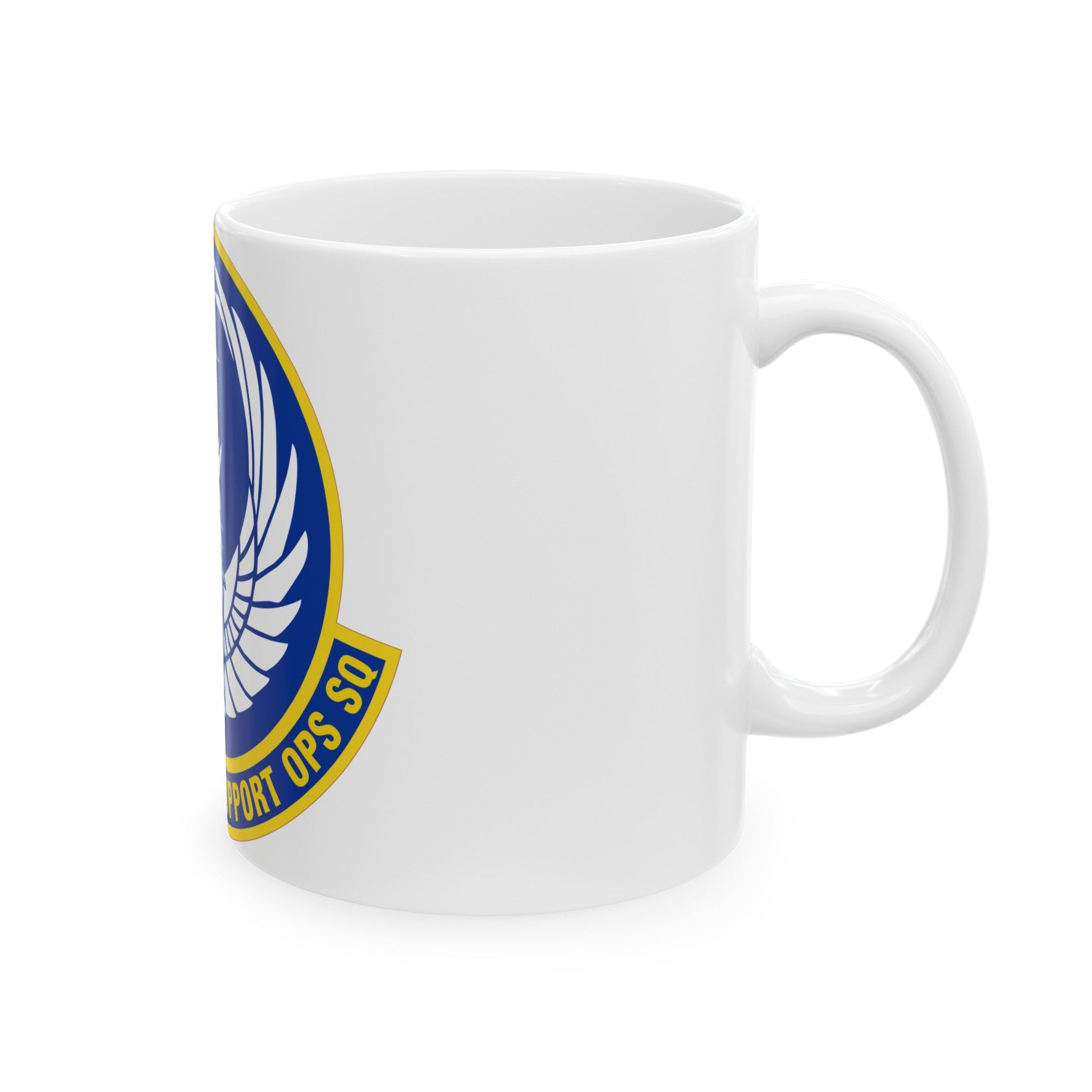 621 Mobility Support Operations Squadron AMC (U.S. Air Force) White Coffee Mug-The Sticker Space