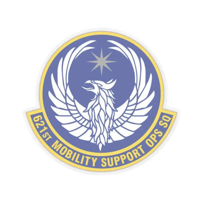 621 Mobility Support Operations Squadron AMC (U.S. Air Force) STICKER Vinyl Kiss-Cut Decal 2 Inch Transparent - The Sticker Space