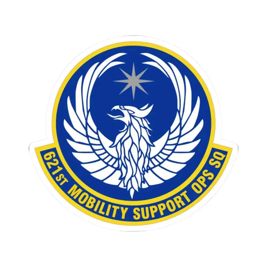621 Mobility Support Operations Squadron AMC (U.S. Air Force) STICKER Vinyl Kiss-Cut Decal 2 Inch White - The Sticker Space
