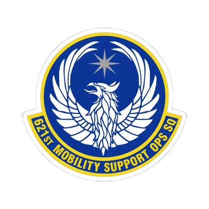 621 Mobility Support Operations Squadron AMC (U.S. Air Force) STICKER Vinyl Kiss-Cut Decal 4 Inch White - The Sticker Space