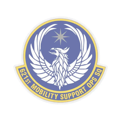621 Mobility Support Operations Squadron AMC (U.S. Air Force) STICKER Vinyl Kiss-Cut Decal 6 Inch Transparent - The Sticker Space