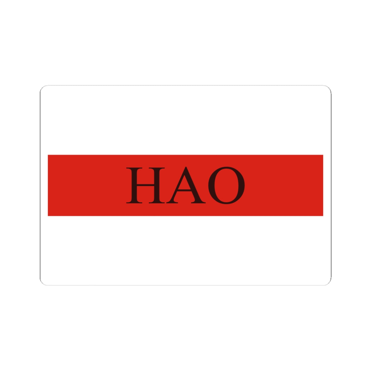 Flag of Hao (France) STICKER Vinyl Kiss-Cut Decal