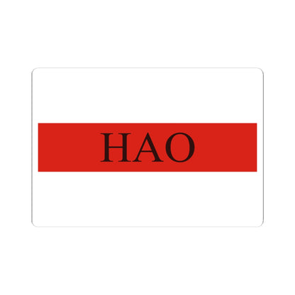 Flag of Hao (France) STICKER Vinyl Kiss-Cut Decal
