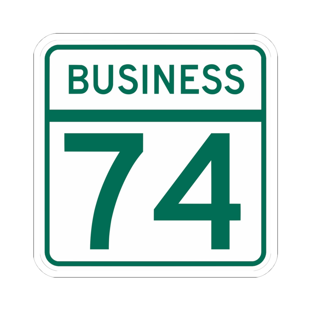 MD Route 74 Business (Maryland) (Road Sign) STICKER Vinyl Kiss-Cut Decal