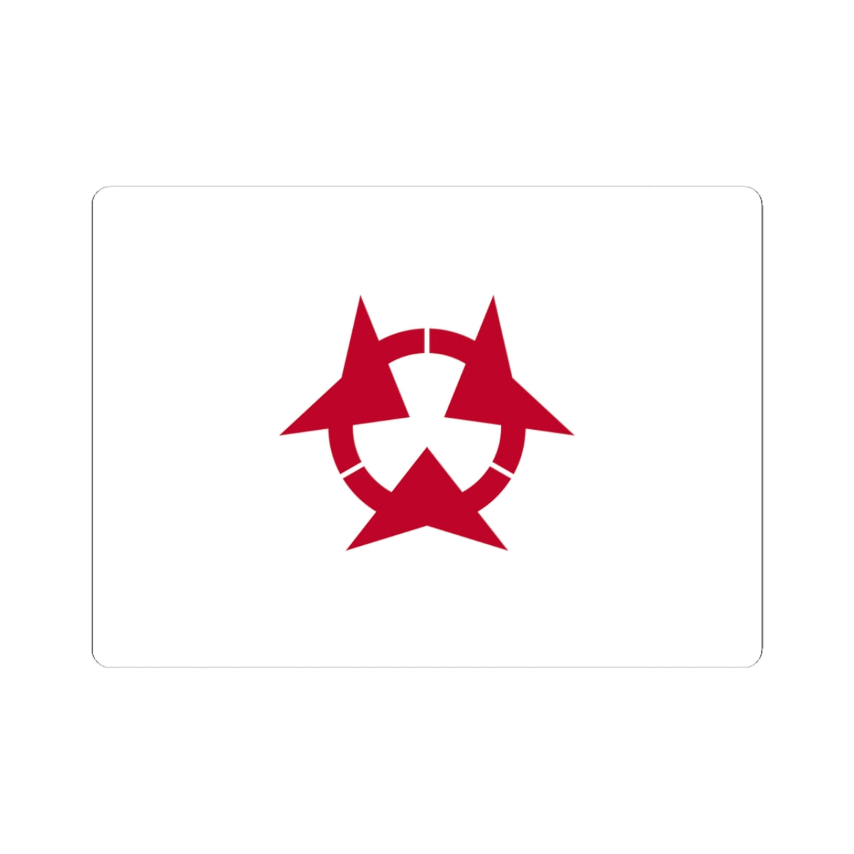 Flag of Oita Prefecture (Japan) STICKER Vinyl Kiss-Cut Decal