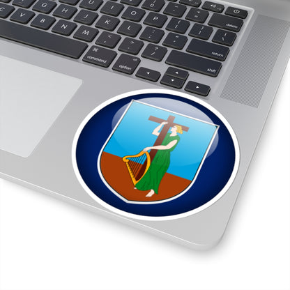Flag orb Montserrat (United Kingdom) STICKER Vinyl Kiss-Cut Decal