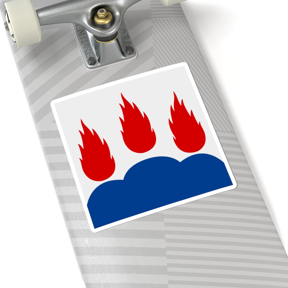 Vastmanlands lan vapenflagga (Sweden) STICKER Vinyl Kiss-Cut Decal