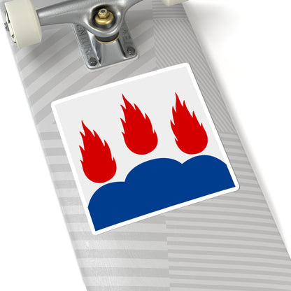 Vastmanlands lan vapenflagga (Sweden) STICKER Vinyl Kiss-Cut Decal