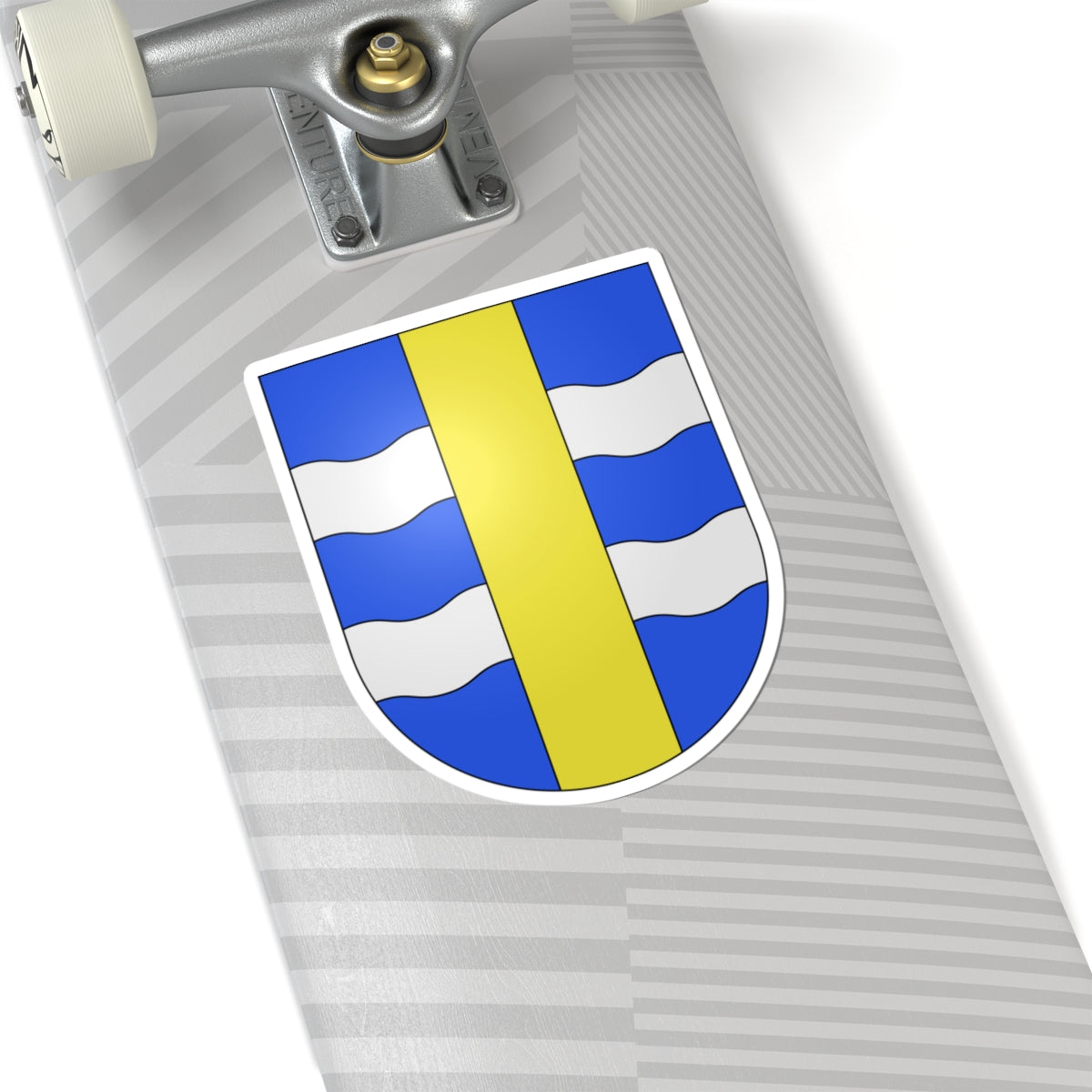 Puplinge-coat of arms (Switzerland) (Coat of Arms) STICKER Vinyl Kiss-Cut Decal