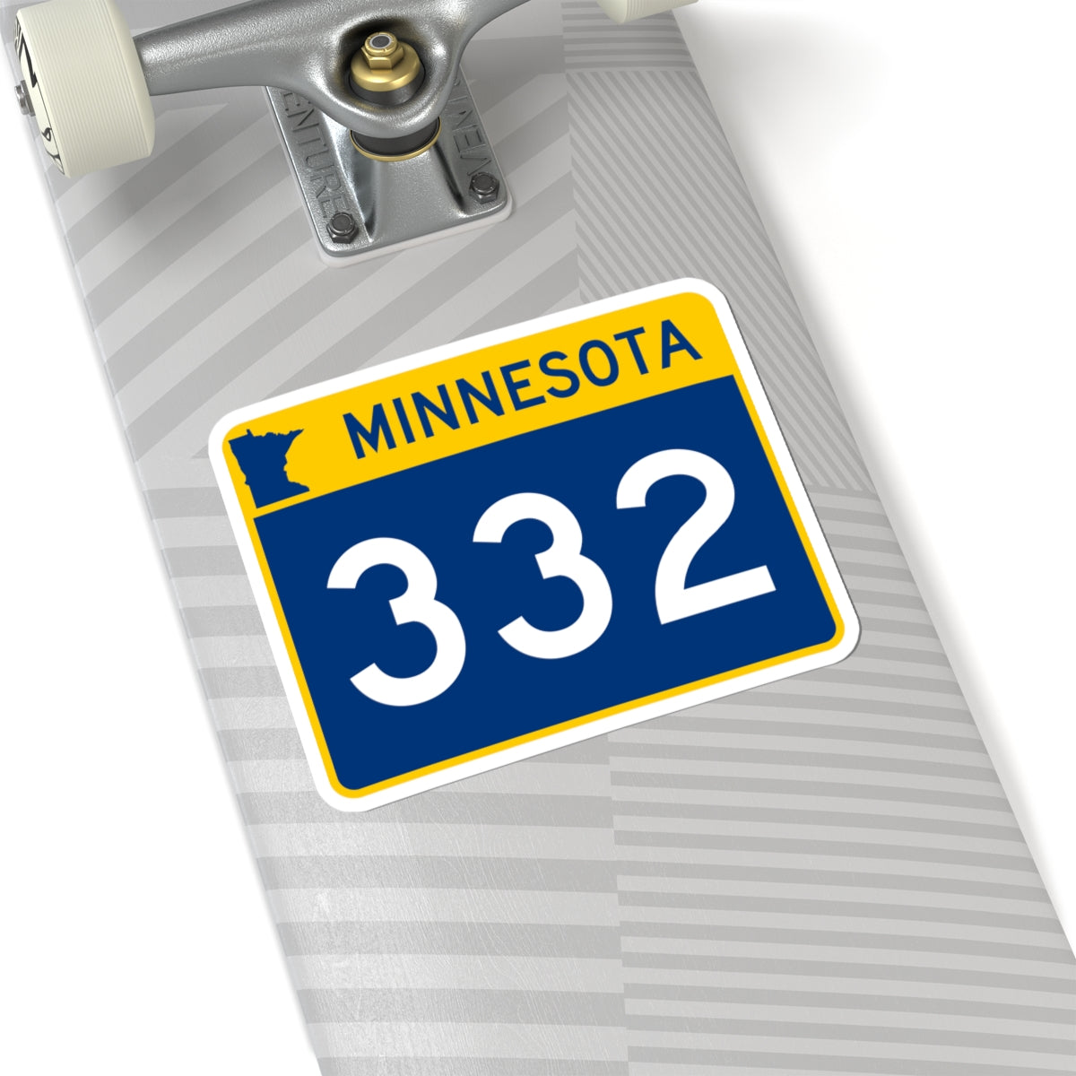 MN-332 wide (Minnesota) (Road Sign) STICKER Vinyl Kiss-Cut Decal